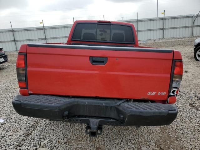 1N6ED26Y0YC372349 - 2000 NISSAN FRONTIER KING CAB XE RED photo 6