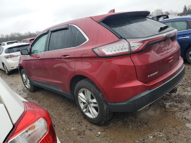 2FMTK4J91FBC36574 - 2015 FORD EDGE SEL RED photo 2