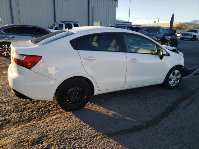 KNADM4A36C6041916 - 2012 KIA RIO LX WHITE photo 3