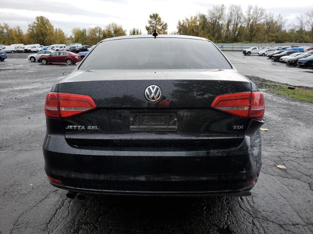 3VWLA7AJ7FM240224 - 2015 VOLKSWAGEN JETTA TDI BLACK photo 6