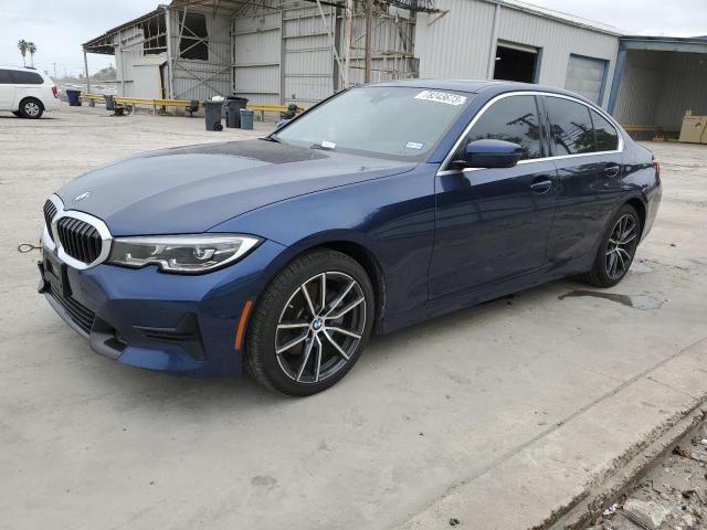 WBA5R1C57KFH00039 - 2019 BMW 330I BLUE photo 1