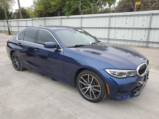 WBA5R1C57KFH00039 - 2019 BMW 330I BLUE photo 4