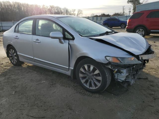 1HGFA16889L012680 - 2009 HONDA CIVIC EX SILVER photo 4