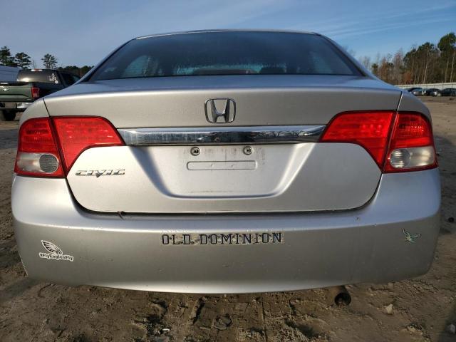 1HGFA16889L012680 - 2009 HONDA CIVIC EX SILVER photo 6