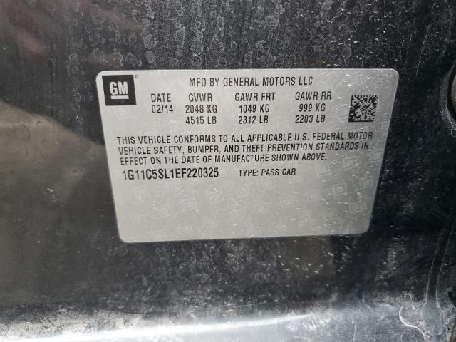 1G11C5SL1EF220325 - 2014 CHEVROLET MALIBU 1LT 石墨色 照片 12