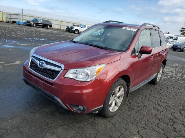 JF2SJAHC1EH548996 - 2014 SUBARU FORESTER 2.5I LIMITED RED photo 1