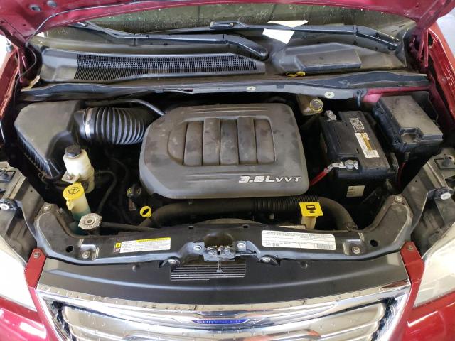 2A4RR5DGXBR675360 - 2011 CHRYSLER TOWN & COU TOURING RED photo 12