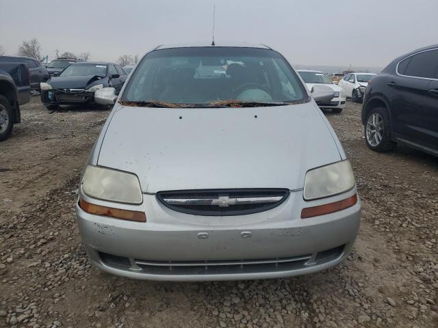 KL1TD62615B356689 - 2005 CHEVROLET AVEO BASE SILVER photo 5