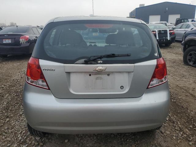 KL1TD62615B356689 - 2005 CHEVROLET AVEO BASE Gümüş foto 6