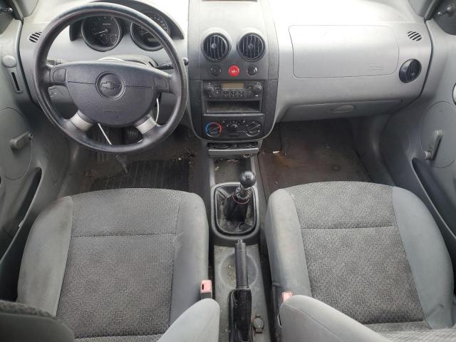 KL1TD62615B356689 - 2005 CHEVROLET AVEO BASE Gümüş foto 8