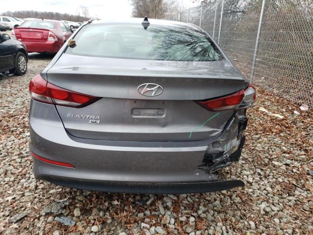 KMHD74LF5HU367979 - 2017 HYUNDAI ELANTRA SE GRAY photo 6