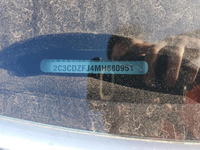 2C3CDZFJ4MH680951 - 2021 DODGE CHALLENGER R/T SCAT PACK WHITE photo 12