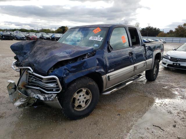 1GCEK19T1YE396280 - 2000 CHEVROLET SILVERADO K1500 BLUE photo 1