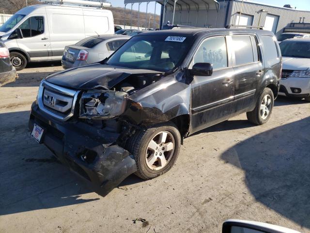 5FNYF4H58AB025384 - 2010 HONDA PILOT EXL BLACK photo 1