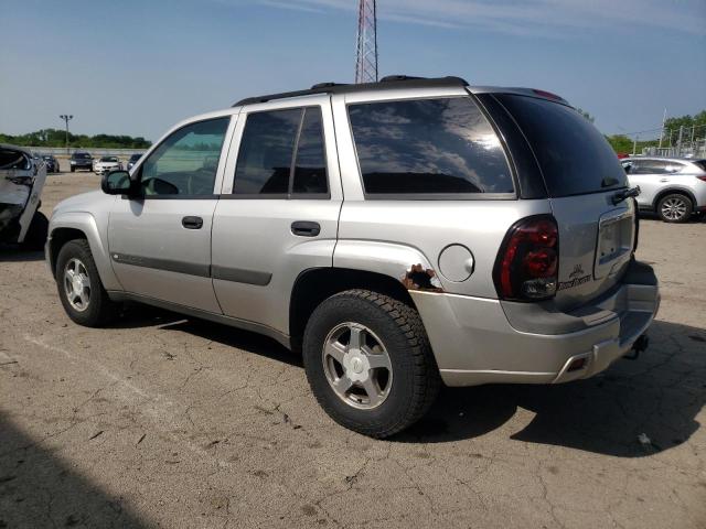 1GNDT13S342399984 - 2004 CHEVROLET TRAILBLAZR LS SILVER photo 2