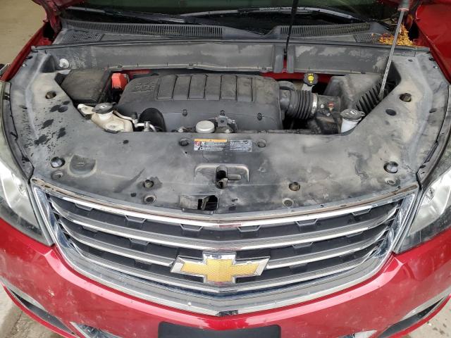 1GNKRGKD6EJ162831 - 2014 CHEVROLET TRAVERSE LT RED photo 12