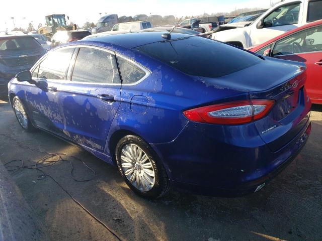 3FA6P0LU2FR243389 - 2015 FORD FUSION SE HYBRID BLUE photo 2