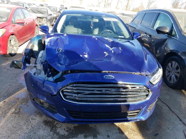 3FA6P0LU2FR243389 - 2015 FORD FUSION SE HYBRID BLUE photo 5