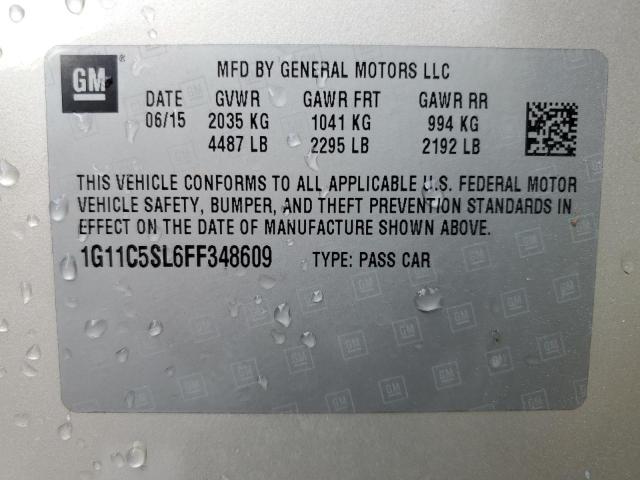 1G11C5SL6FF348609 - 2015 CHEVROLET MALIBU 1LT 米色 照片 13