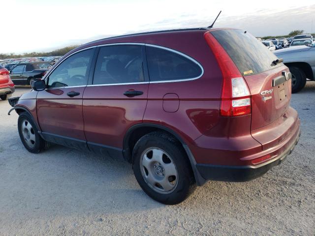 3CZRE3H38AG701417 - 2010 HONDA CR-V LX RED photo 2