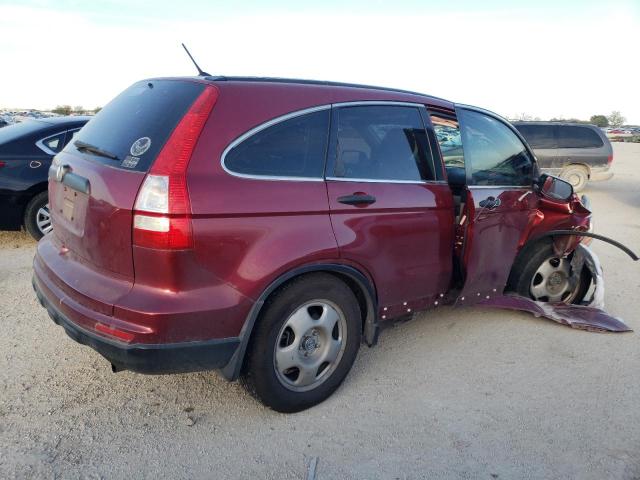 3CZRE3H38AG701417 - 2010 HONDA CR-V LX RED photo 3