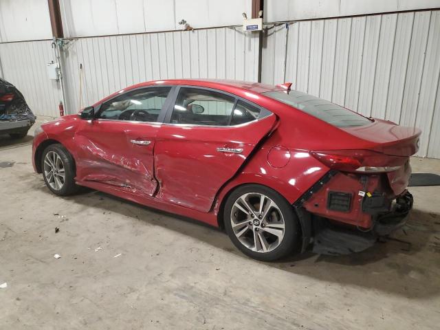 5NPD84LF3HH116521 - 2017 HYUNDAI ELANTRA SE RED photo 2