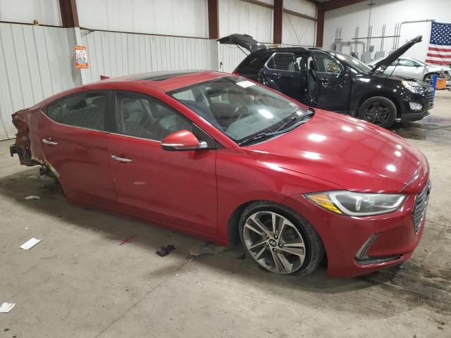 5NPD84LF3HH116521 - 2017 HYUNDAI ELANTRA SE RED photo 4