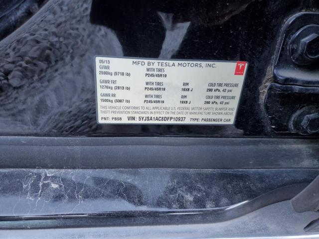 5YJSA1AC8DFP10937 - 2013 TESLA MODEL S Qara foto 12