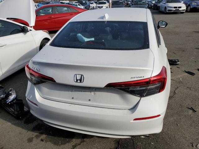 2HGFE2F55PH557326 - 2023 HONDA CIVIC SPORT WHITE photo 6