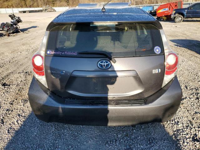 JTDKDTB39C1527376 - 2012 TOYOTA PRIUS C GRAY photo 6