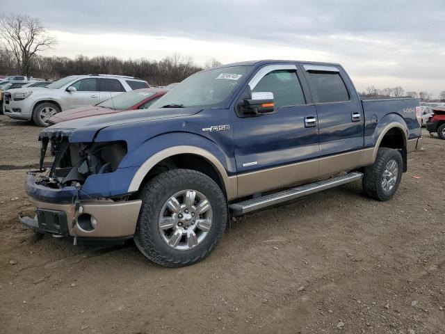 1FTFW1ET1BFB33206 - 2011 FORD F150 SUPERCREW BLUE photo 1