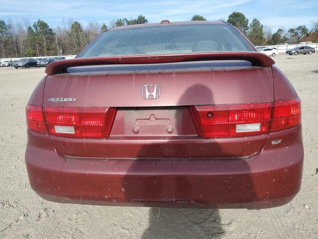 1HGCM56775A082198 - 2005 HONDA ACCORD EX BURGUNDY photo 6