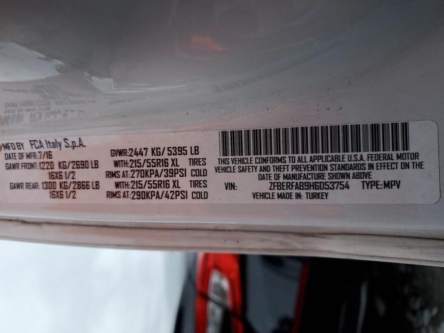 ZFBERFAB9H6D53754 - 2017 RAM PROMASTER თეთრი ფოტო 14