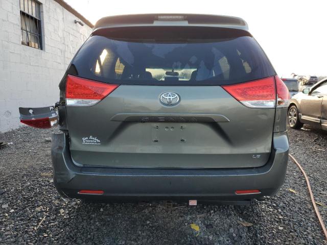 5TDKK3DCXBS004260 - 2011 TOYOTA SIENNA LE GRAY photo 6