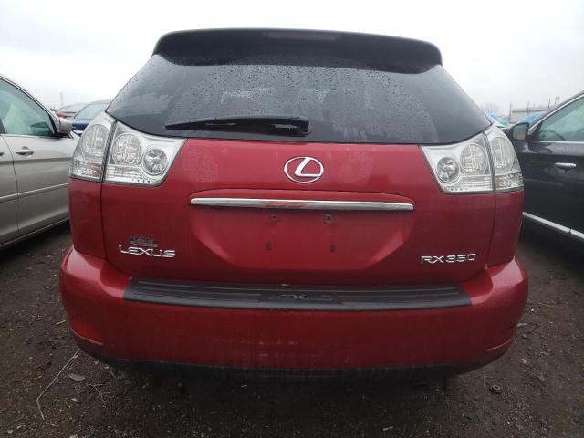 2T2HK31U89C104427 - 2009 LEXUS RX 350 RED photo 6