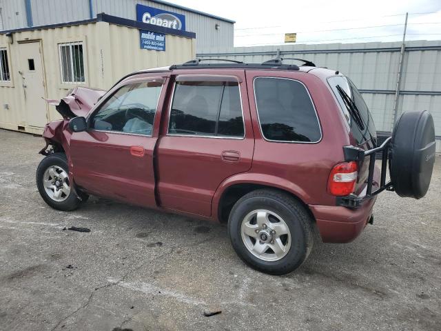 KNDJB723725108846 - 2002 KIA SPORTAGE BURGUNDY photo 2