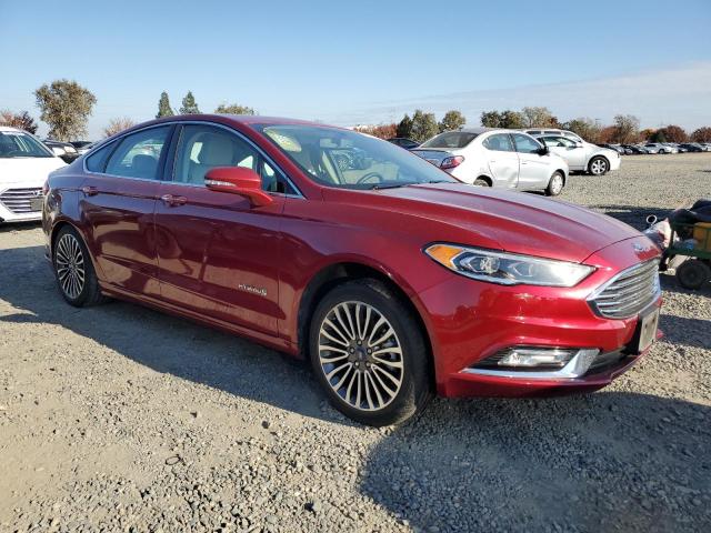 3FA6P0RU2HR260977 - 2017 FORD FUSION TITANIUM HEV BURGUNDY photo 4