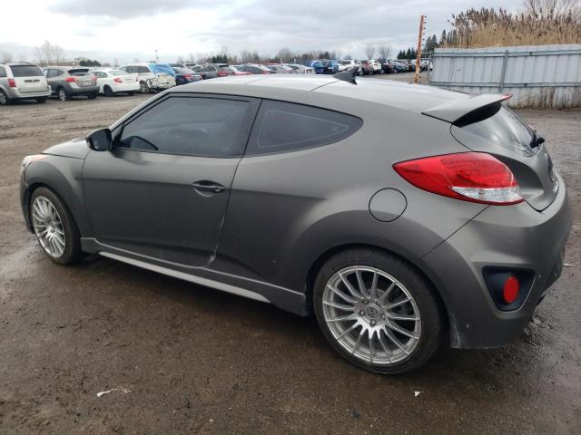 KMHTC6AE2DU158478 - 2013 HYUNDAI VELOSTER TURBO GRAY photo 2