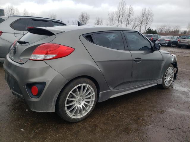 KMHTC6AE2DU158478 - 2013 HYUNDAI VELOSTER TURBO GRAY photo 3