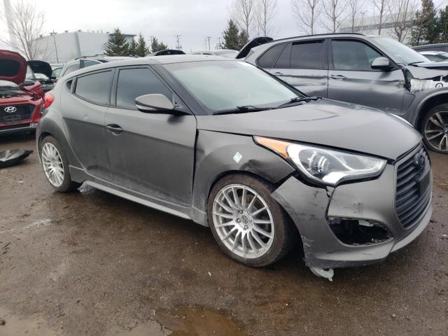 KMHTC6AE2DU158478 - 2013 HYUNDAI VELOSTER TURBO GRAY photo 4