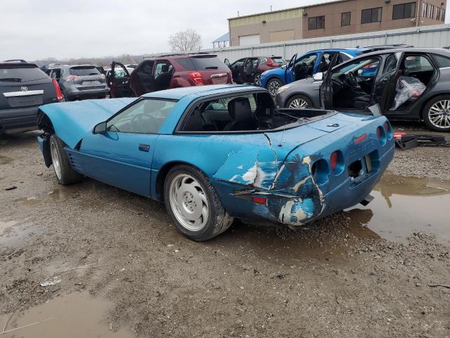 1G1YY23PXP5120202 - 1993 CHEVROLET CORVETTE TEAL photo 2