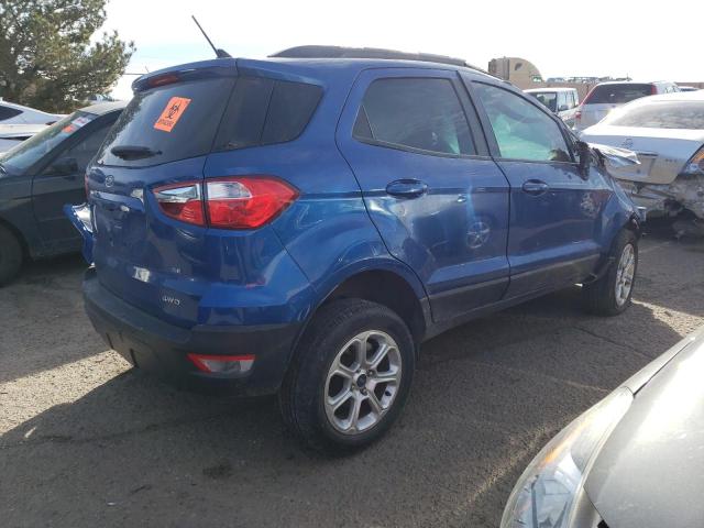 MAJ6P1UL6JC207126 - 2018 FORD ECOSPORT SE BLUE photo 3