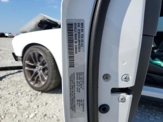 2C3CDZFJ8PH575074 - 2023 DODGE CHALLENGER R/T SCAT PACK WHITE photo 12