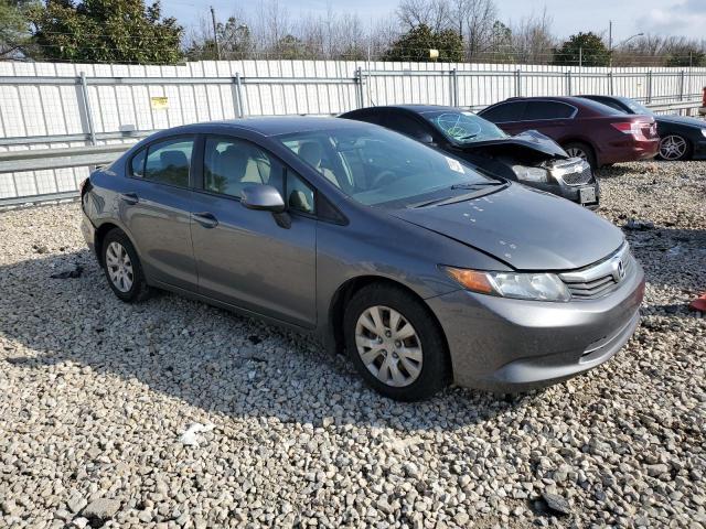 19XFB2F57CE093257 - 2012 HONDA CIVIC LX GRAY photo 4