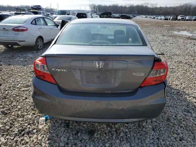 19XFB2F57CE093257 - 2012 HONDA CIVIC LX GRAY photo 6