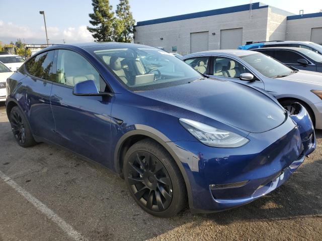 7SAYGDEE3NF351006 - 2022 TESLA MODEL Y BLUE photo 4