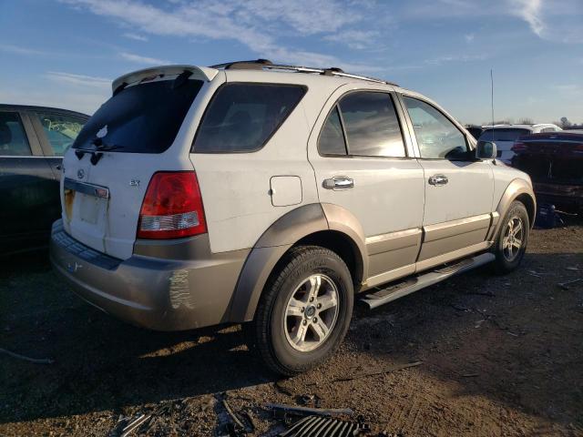 KNDJD733645189558 - 2004 KIA SORENTO EX WHITE photo 3