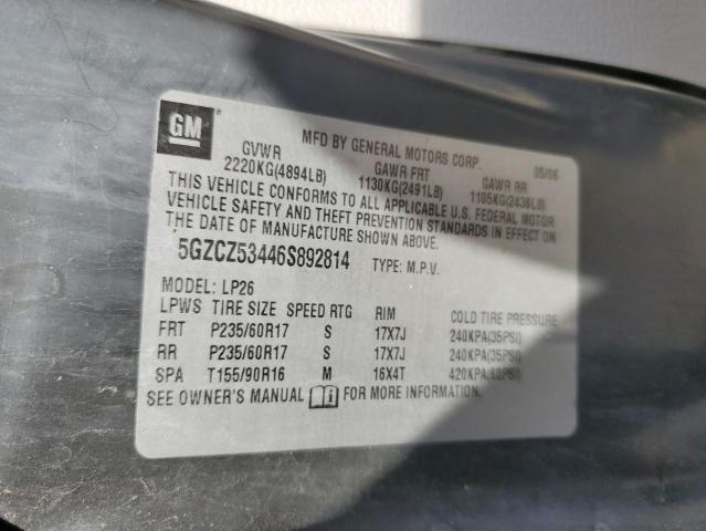 5GZCZ53446S892814 - 2006 SATURN VUE GRAY photo 13