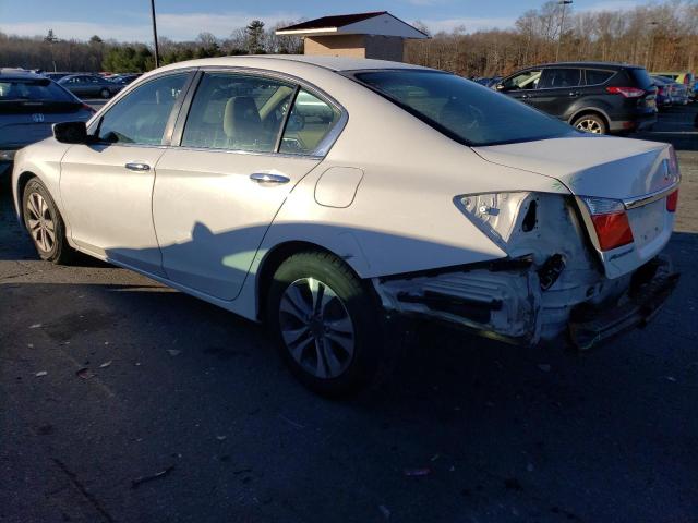 1HGCR2F35FA153610 - 2015 HONDA ACCORD LX WHITE photo 2