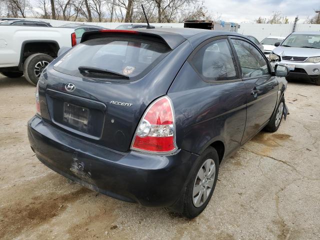 KMHCM3AC9AU152215 - 2010 HYUNDAI ACCENT BLUE BLUE photo 3